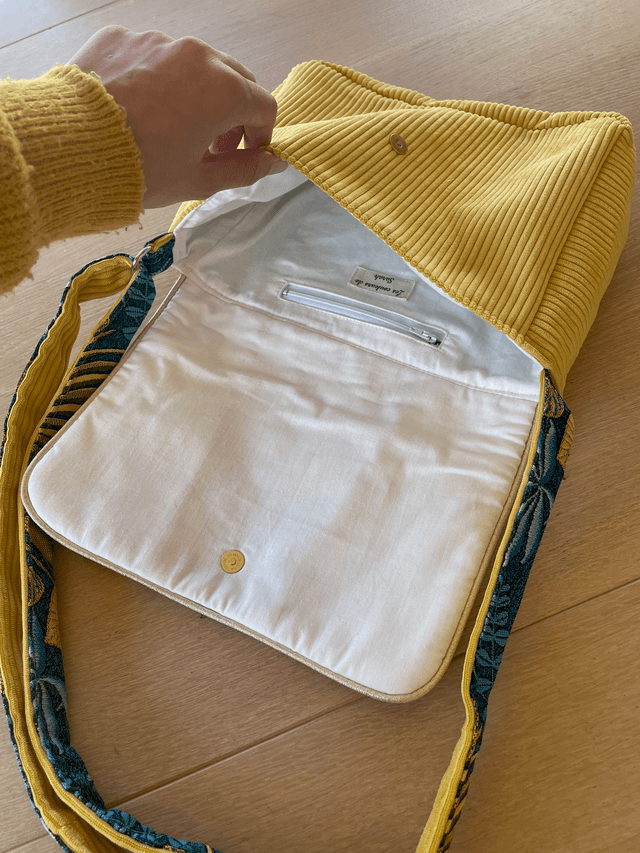 Sac à rabat Anaïs / modèle jaune 