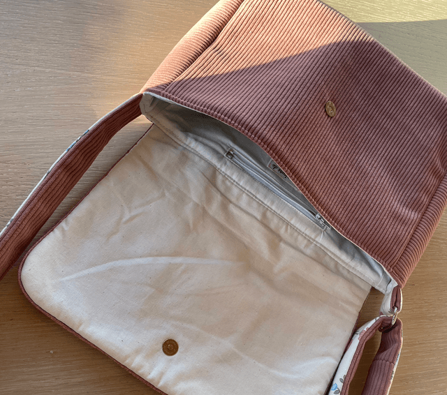 Sac à rabat Anaïs / Modèle rose 