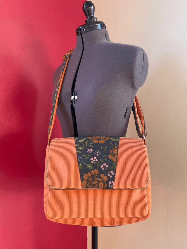 Sac à rabat Anaïs / Modèle orange