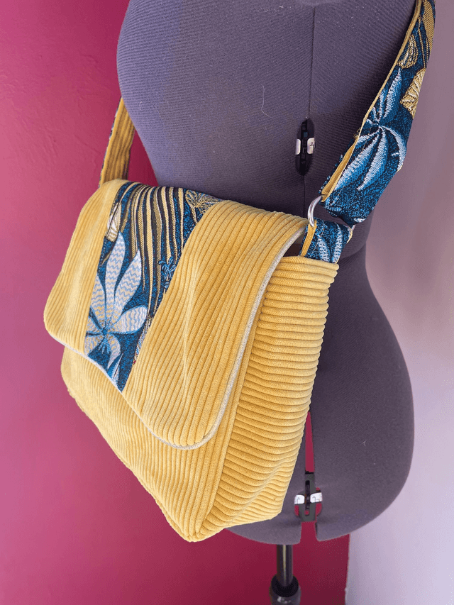 Sac à rabat Anaïs / modèle jaune 