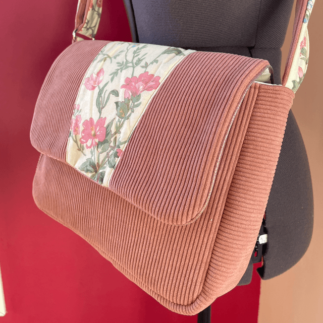 Sac à rabat Anaïs / Modèle rose 