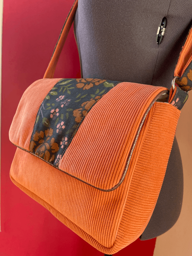 Sac à rabat Anaïs / Modèle orange