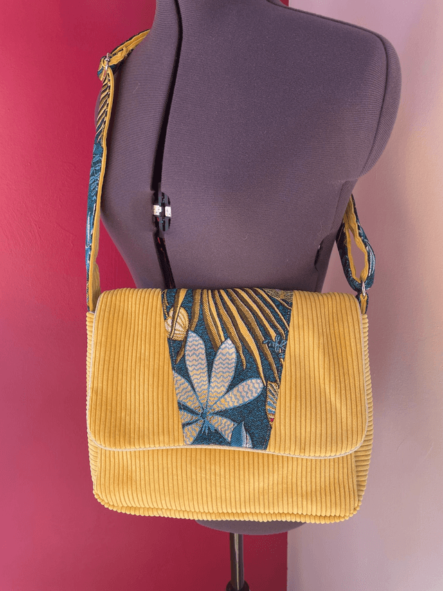 Sac à rabat Anaïs / modèle jaune 